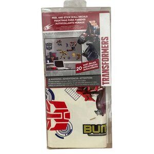 Hasbro Transformers Peel Stick Wall Decals 20 Self-Adhesive Reusable Removable